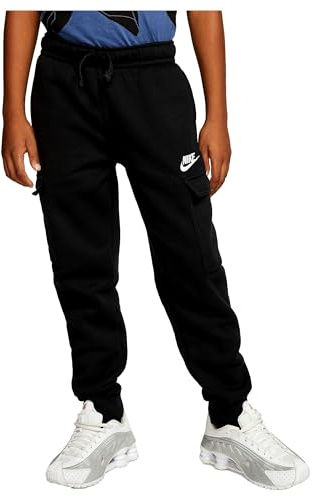 Nike CQ4298-010 B NSW Club Cargo Pant Pants Kid's Black/Black/White Size S
