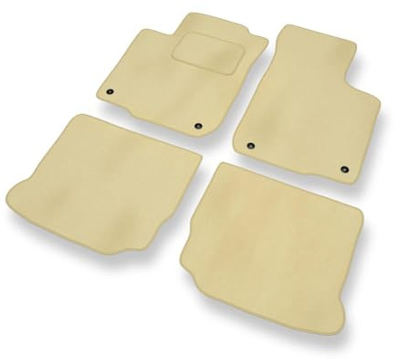 Mossa Fußmatten passend für Volkswagen New Beetle I 1998-2005 4 STK. beige | Hatchback, Cabriolet