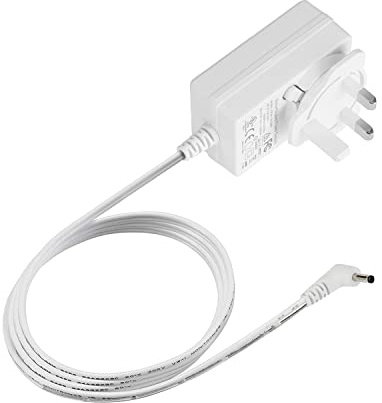 Rollerhouses 8.4V/1A UK DC Power Adapter Plug Charger Switching Power Supply Adapter with LED Indicator Plug 3.5x1.35mm Male Connector, L=3 Metres Cable, White