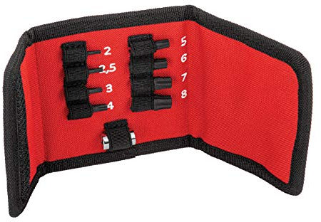 USAG U04580313 Kit per l'estrazione di Viti esagonali danneggiate, Rosso
