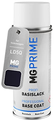 MG PRIME Autolack Spraydose für Volkswagen VW LD5Q / D5Q / P6 Shadow Blue. | Shadow Blue Metallic / Shadow Blue Perleffekt, Basislack, Sprühdose 400ml