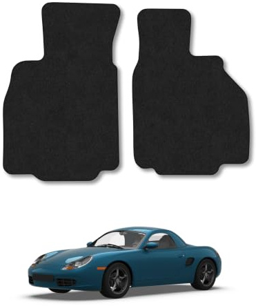 Porsche Boxster (1996-2004) Carpet Car Mats | Black Edge Trim Tailored Fit Floor Mats Full Coverage Protection Accessories Easy Clean Anti Slip Made in the UK