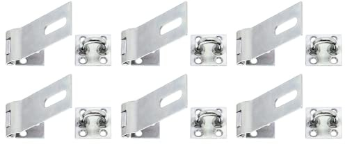 Alberts 348274 Sicherheits-Überfalle | galvanisch verzinkt, dickschichtpassiviert | Länge Überfalle 93 mm | Breite 37 mm | 6er Set
