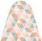 Encasa XO Ironing Board Cover and Pad - Thick 4mm Felt, Heat & Scorch-Resistant, Fits Standard Large Boards 125x39 cm, Elastic Bungee Cord Tightening, Easy Fit, Stain-Safe Dye, Triangles