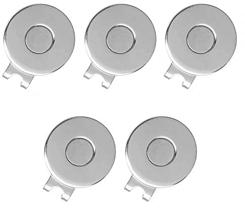 DONGKER Golf Cap Clip, 5 Stück Golfballmarker Hutclip, Magnetisch Golf Ballmarkierer Hutkappen-Clips für Golfhandschuhe Hut Taschen Kappen Visier