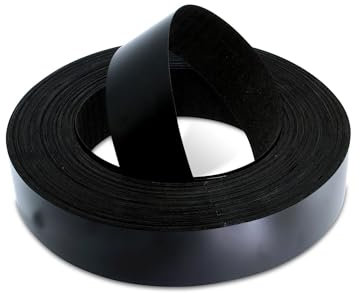 WoodPress® 50 mm Mélamine Noir Mat Bande de Chant en Placage Préencollé – Rouleau de 50 m – Application à Repasser