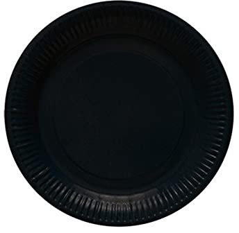Dart - 8 Assiettes Plates Carton Rond 23CM Noir