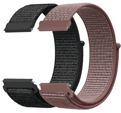 LYYLTX Nylon Fabric Uhrenarmbänder 20mm/22mm Armband für Herren Damen Ersatzband Schnellverschluss Smartwatch Sport Uhren Ersatzarmband Einstellbares Soft Breathable Watch Strap