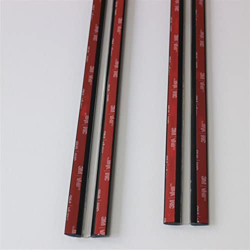 2X Black 500mm Acrylic Flexible Hinges – No Glue Required. Low Profile, Continuous Acrylic Piano Hinges