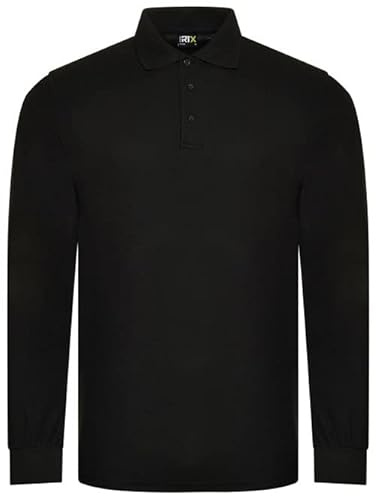Pro RTX RX102 Mens Long Sleeve Pique Polo Shirt
