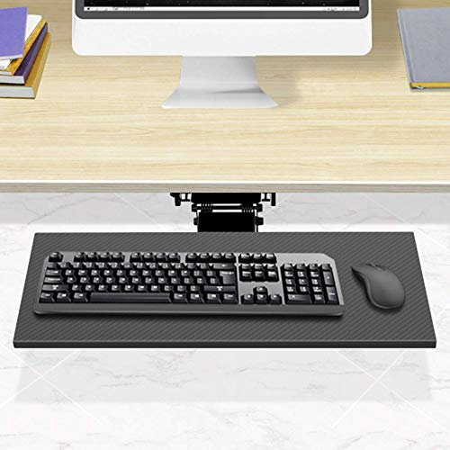 ZDW Ergonomics Adjustable Under Desks Computer Keyboard Tray Mouse Platform Drawer, Home Office Comfort Adjustable Arm Rest Support/75 * 24Cm