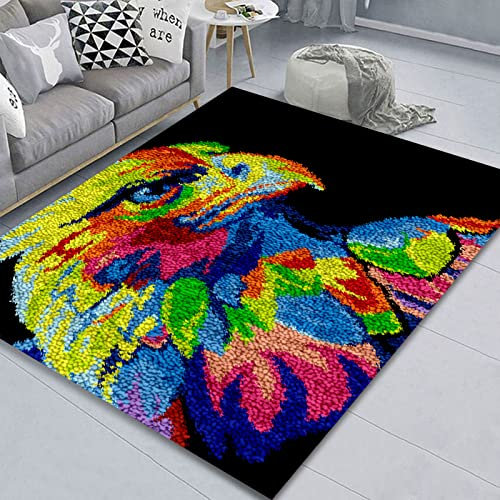 ZIVER Teppichknüpfset Erwachsene - DIY-Knüpfset zum Selber Knüpfen, Kreuzstich Set, Tapisserie Set, Heimdekoration, nicht faltbar