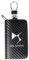 LEARNE Coque De Protection De Clé De Voiture en Cuir Sac étui à Clé De Voiture en Fiber De Carbone Porte-Clés De Voiture pour Citroen DS Spirit DS3 DS4 DS4S DS5 DS 5LS DS6 DS7,C