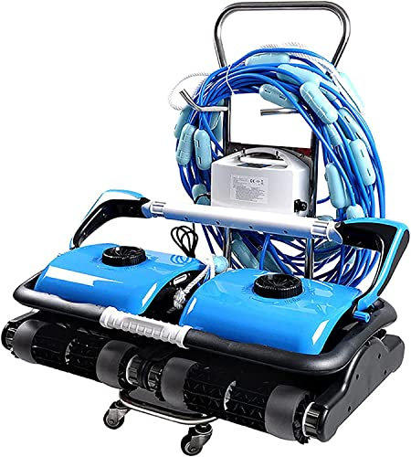 SPUZZO Water Park Swimming Robot Pool Cleaner, Swimming Pool Robot Cleaner 40m Floating Cable Automatic Washer Wall And Floor Cleaning Device Remote Controller And APP Control