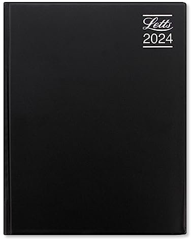 Letts Rhino 2024 diary - A4 week to view with appointments - black