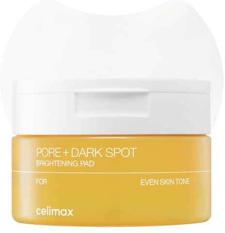 celimax Pore+Dark Spot Brightening Pad, 40 Pads | Peeling-Pads gegen erweiterte Poren, mit Hyaluronsäure, Porenverfeinerung, Feuchtigkeitsspendend, Für empfindliche Haut