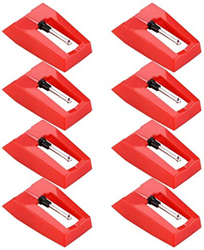 Fvoagaou 8 StüCk Platten Spieler Nadel Platten Spieler Diamant Stylus Nadeln für Vinyl Platten Spieler