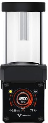 Granzon DDC Compact PWM Pump with Digital Display - 100mm Reservoir (GFMB-100) - Black