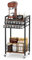Emfogoo Contenitore per capsule di caffè, cassetto per 84 cialde di caffè, carrello da caffè con ruote, elegante casa o ufficio, colore marrone rustico