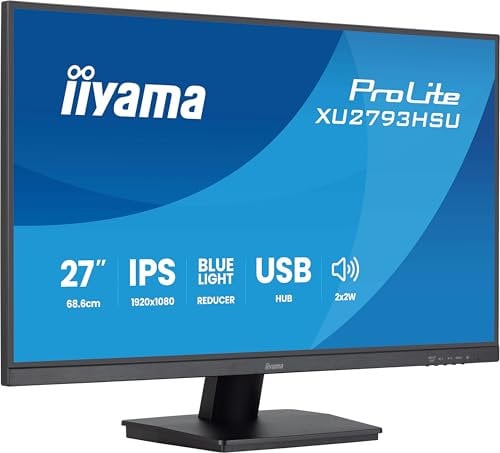 iiyama XU2793HSU-B7 27 inch IPS slim bezel, 100Hz, 1ms, FreeSync, 1920x1080, HDMI/DP/USB