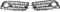 BEFZIMYL RS4 Style Frontstoßstange unterer Kühlergrill Nebelscheinwerfer Grill Nebelscheinwerfer Grill für A&UDI A4 B8 S-Linie S4 2009-2012