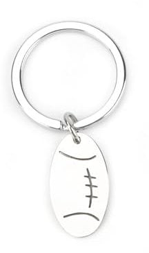 Eleganter Schlüsselanhänger Aus Metall Im Sport-Rugby-Design, Geschenk Für Sportliebhaber, Als Glücksbringer, Personalisiertes Geschenk Für Frauen, Geburtstagsgeschenk Oder Geschenk Zum Schulanfang