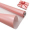 Papier d'emballage cadeau d'anniversaire métallique 43 cm x 12 m, papier d'emballage mat de couleur unie, parfait pour les décorations de cadeaux d'anniversaire, de mariage (Pink)