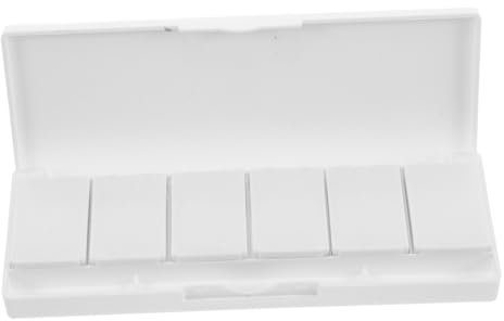 Juego de 6 Pinceles de Acuarela para Sombras de Ojos Caja Vacía Portátil