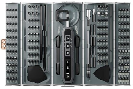 Qianly Set di Cacciaviti Elettrici, Set di Cacciaviti per Computer, Orologi,