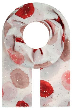 Majea Halstücher Damen Tuch Kopftuch Halstuch Schal Damen-Schal Tücher Damen Stola (880036) (rot 15)