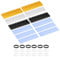 PATIKIL M.2 2280 Nvme SSD Heatsink 70x22x6mm, Radiator Cooler Aluminum Heat Sink Cooling Fin with Thermal Pad/Tape/Rubber Ring for Laptop Electronics CPU Led, Black/Gold/Silver