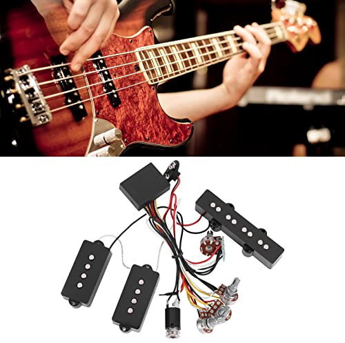 Préampli EQ passif EQUSIVE ACTIVE ACTIVE pour les micros de basse électriques Remplacement du faisceau de câblage complet pour la guitare basse