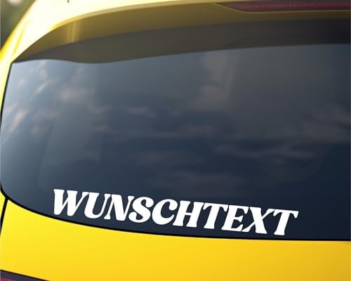 Aufkleber selbst gestalten mit Vorschau - Länge zwischen 20-150cm - Wunschaufkleber Buchstaben Autoaufkleber - Aufkleber Text Sticker fürs Auto und Motorrad nach Wunsch