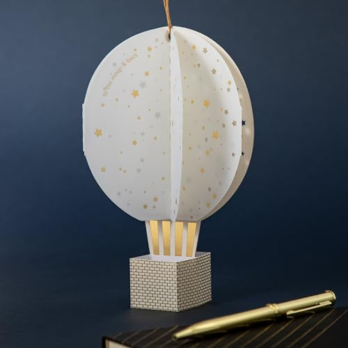 Hallmark Hall & Co Premium 3D & Pop Up (White Hot Air Balloon)