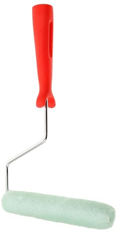 HOLIDYOYO Kleine Lammfell struktur Lackrolle mit Ergonomischem Griff Leichter DIY Farbroller für Große Flächen und Schmale Stellen für Wand Türrahmenanstrich