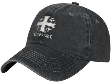 Baseball Kappe Jerusalem-Tempelritter-Kreuzfahrer-Kreuz Deus Vult Kappen Verstellbare Cool Baseballmütze Für Tennis Erwachsene Outdoor
