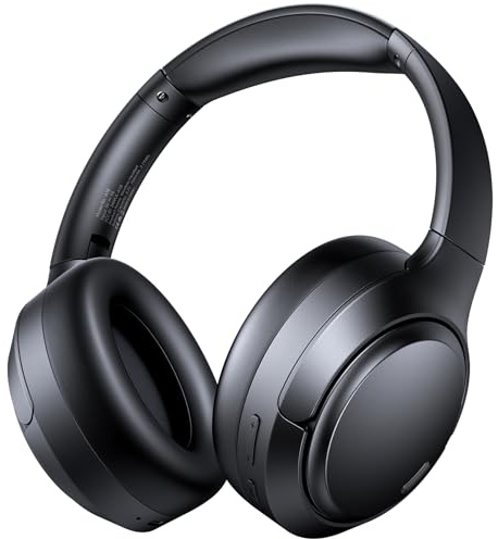 ECLVOX Bluetooth Over Ear Kopfhörer mit Hybrid ANC & 6 ENC Mikrofonen,120 Std Akku, Faltbares Design, Komfort Ohrpolster Kopfhörer Kabellose für Gaming, Musik, Homeoffice & Reisen