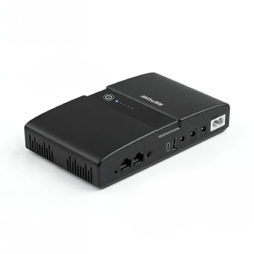 REPOW Mini UPS DC 36W, PoE 24V/48V, Batteria 20000mAh, Type-C USB, Router | Gruppo di Continuità per Modem, Telecamere IP, NVR, Access Point, Blackout senza Interruzioni, DC 5V/9V/12V