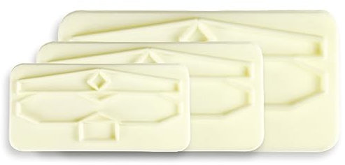 PME 106M005 Jem Große Schleifenausstecher, Sortiment, Kunststoff, Ivory, 18 x 2 x 28 cm, 3-teilig