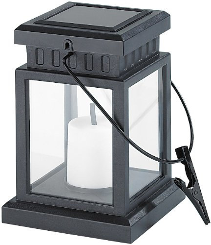 Lunartec Grablaternen: Solar-LED-Laterne in asiatischem Design zum Aufhängen, mit Akku (Solarlampe Mini, Kleine Solarlaterne, Tischleuchte Batterie)