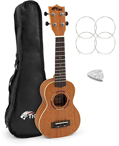 TIGER UKE14-NT Ukulele, aus Mahagoniholz, 53 cm