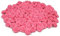 Rosen 15 mm x 20 Stück Satinrosen Aufnäher Deko Blumen Röschen zum Basteln Haarschmuck kleine Rosenköpfe Farbe: pink 156