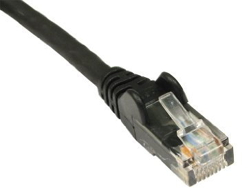 World of Data 6m BLACK CAT6 Network Cable - Ethernet - LAN - Patch - Compatible with Internet, Broadband, Router, Hub, Modem-10/100/1000 - Gigabit
