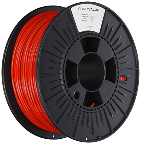 Prima Filaments PrimaCreator PrimaValue 3D Drucker Filament - PLA - 2,85 mm - 1 kg - Rot, 10753