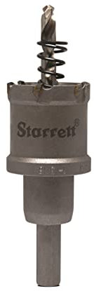 Starrett Hartmetall-Lochsäge - CTD33 TCT Tiefschnitt-Lochsäge - für Metall Edelstahl Eisen Aluminium - 33mm