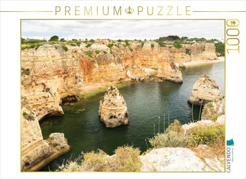 CALVENDO Puzzle Praia do Marinha - Portugal Algarve | 1000 Teile Lege-Größe 64 x 48 cm Foto-Puzzle für glückliche Stunden