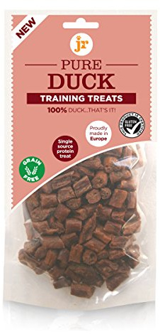 JR's 100% Pure dried fresh meat Duck Training Treats for dogs 1 x 85g