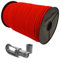 Seilwelt 6mm Expanderseil 30m Gummiseil + 30 Karabiner Gummileine Planenseil Seil Plane in Rot