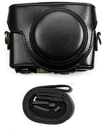 kinokoo Étui en Cuir PU pour Appareil Photo Sony DSC-RX100 VII RX100 VI RX100 V RX100 IV RX100 III RX100 II RX100 Noir