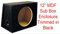 12 INCH SEALED SUB-WOOFER BOX ENCLOSURE BASS AMP BOX FOR ALL SUB